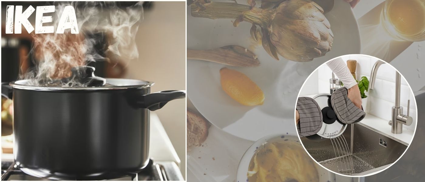 قابلمه ایکیا مدل IKEA HEMLAGAD حجم 5 لیتر